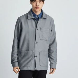 Flannel Chore Jacket in NAVY BLUE NWT